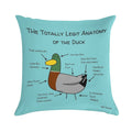 Ducko Originals #OG08 Totally Legit Anatomy of The Duck Soft Home Decor Throw Pillow