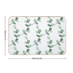 Simple Eucalyptus Pattern  Repositionable Bath Mat