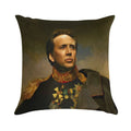 Nicolas Cage Soft Short Plush Fabric Throw Pillow