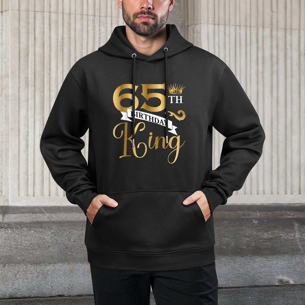 65 Year Old Birthday King Husband 65th B-Day Family Matching Pilling-Resistant Hoodie