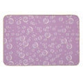 COMMIC Bubbles on Pink  Easy To Clean Bath Mat