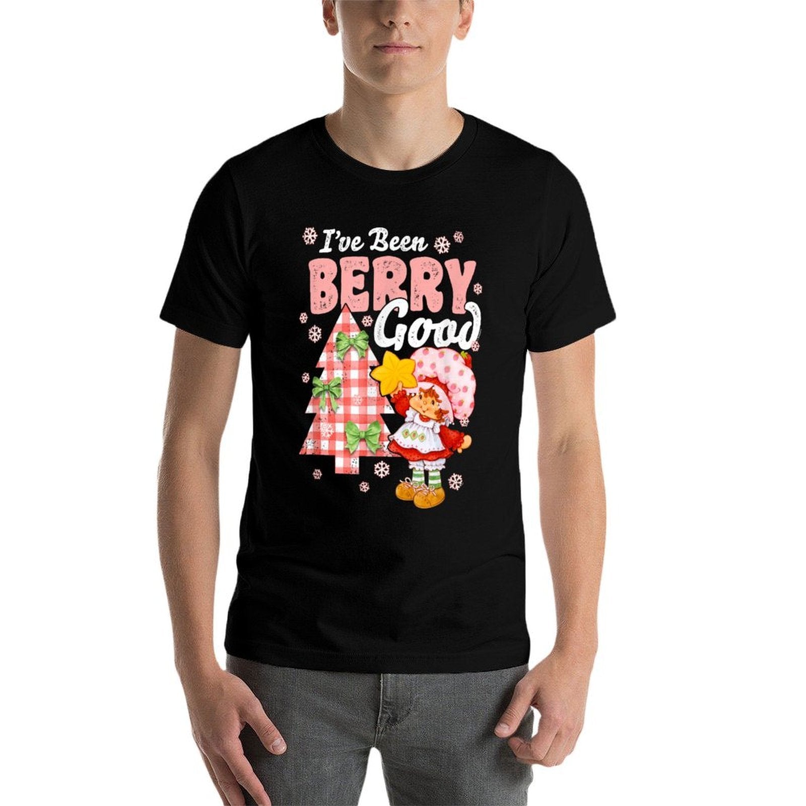 Strawberry Shortcake Christmas Ive Been Berry Good  Cotton T-Shirt