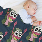 Happy Sprig  Amphibia Shrink-resistant Throw Blanket