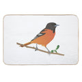 Baltimore Oriole Bird  Rapid-Drying Bath Mat