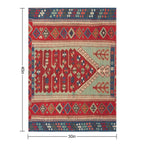 Antique Turkish Carpet Kilim Print Durable Throw Blanket