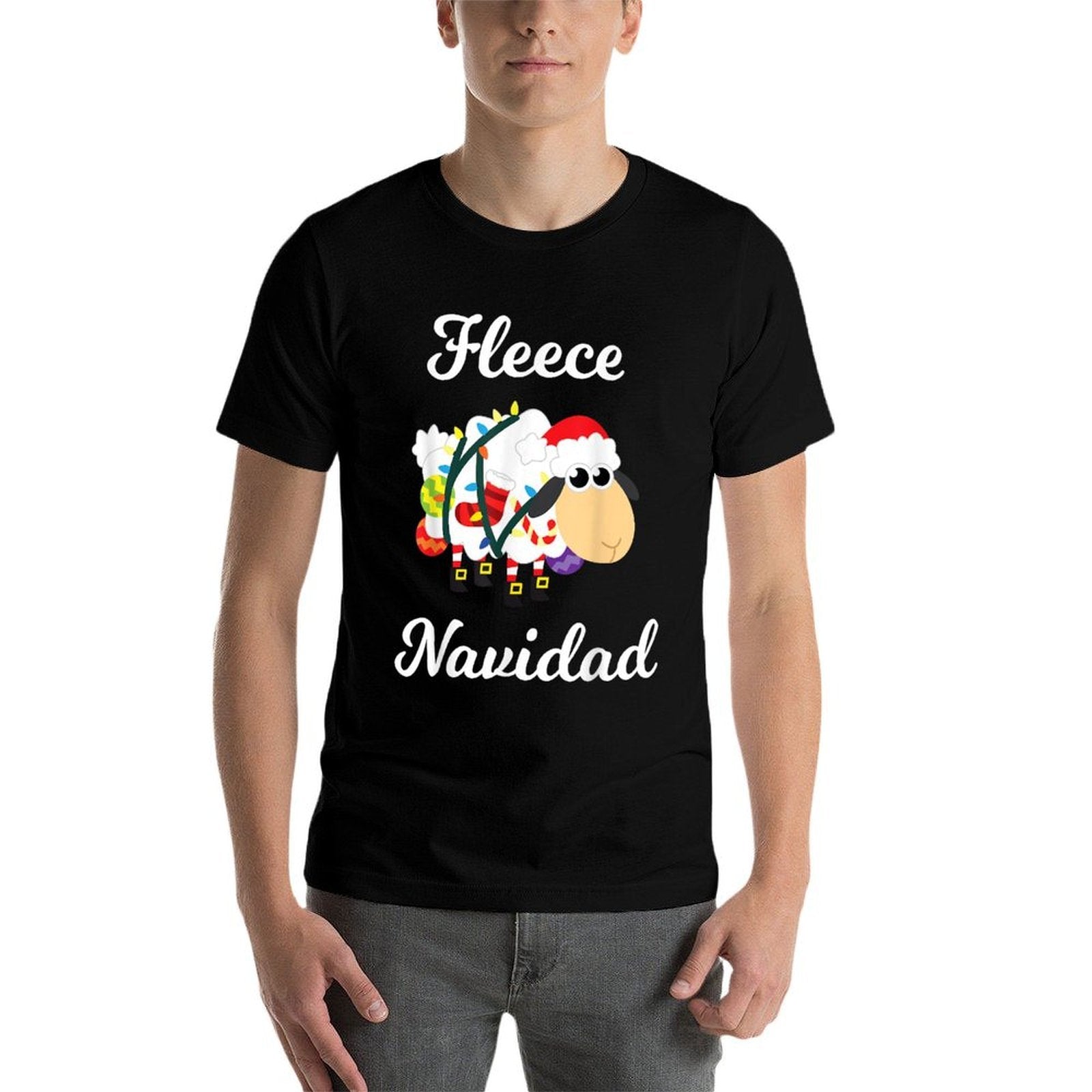 Fleece Navidad Funny Feliz Mexican Christmas Gift Comfortable T-Shirt