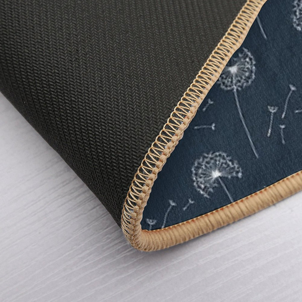 Floral Pattern of Dandelions  Odorless Bath Mat