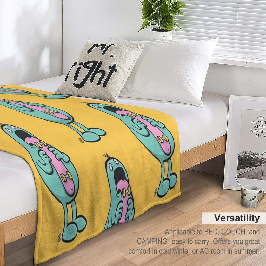 Skate Language Gift-ready Throw Blanket