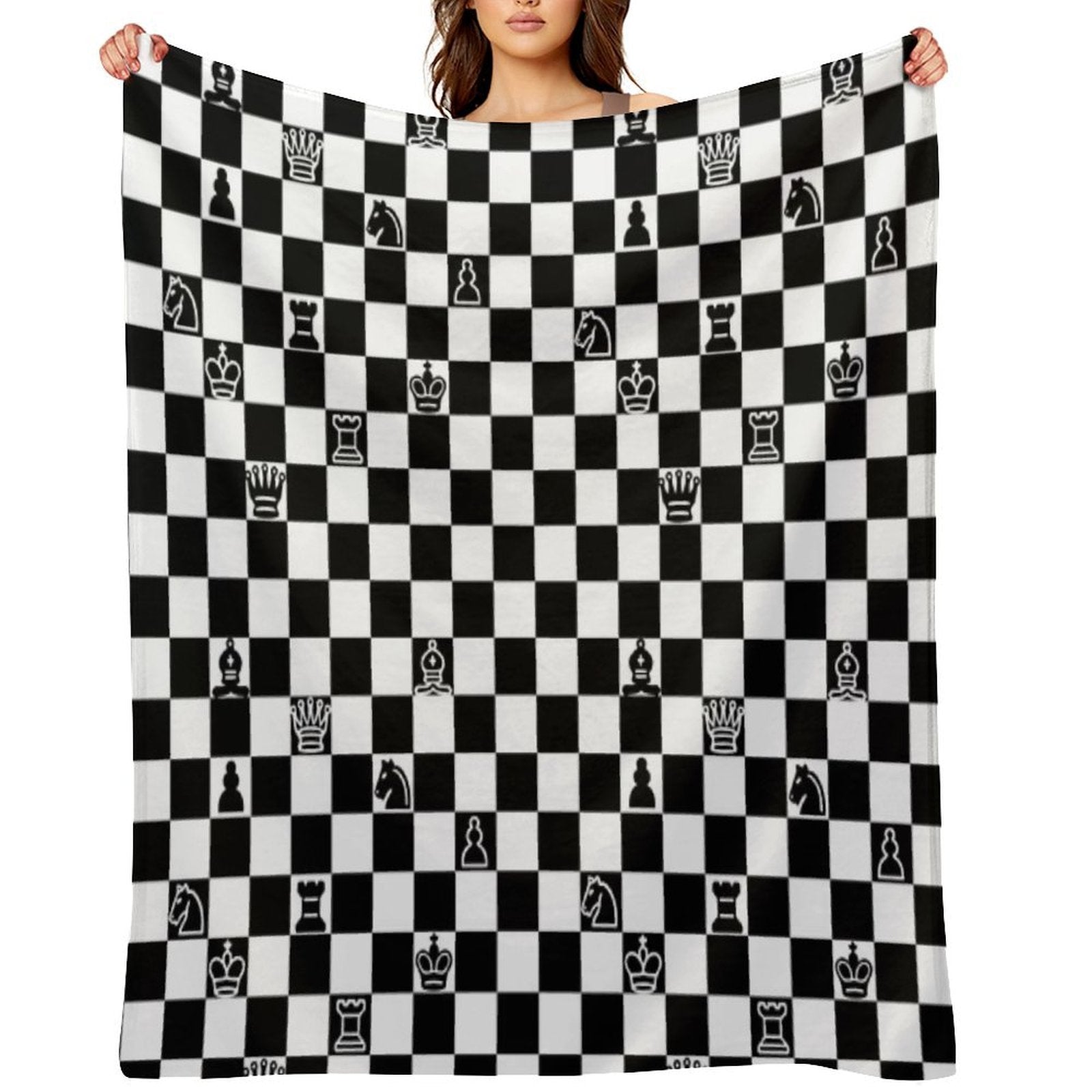 Chess Anti-pilling Throw Blanket