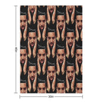Drke Drizzy Rapper Moasiac Machine-washable Throw Blanket
