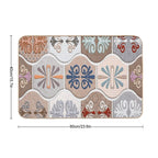 Wall Tils Elevation Design with Great Digital Art Work  Easy To Clean Bath Mat