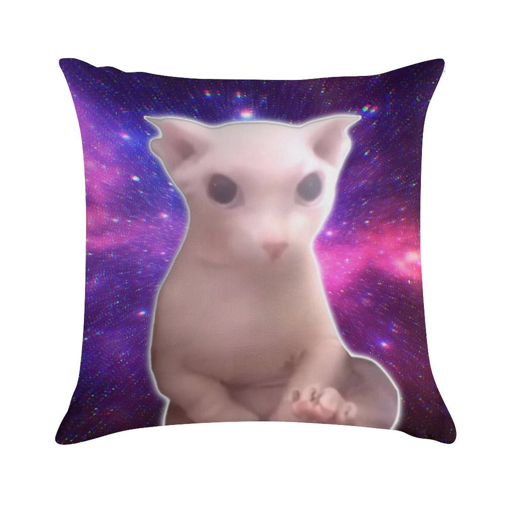 Bingus in Space Soft Luxury Feel Throw Pillow
