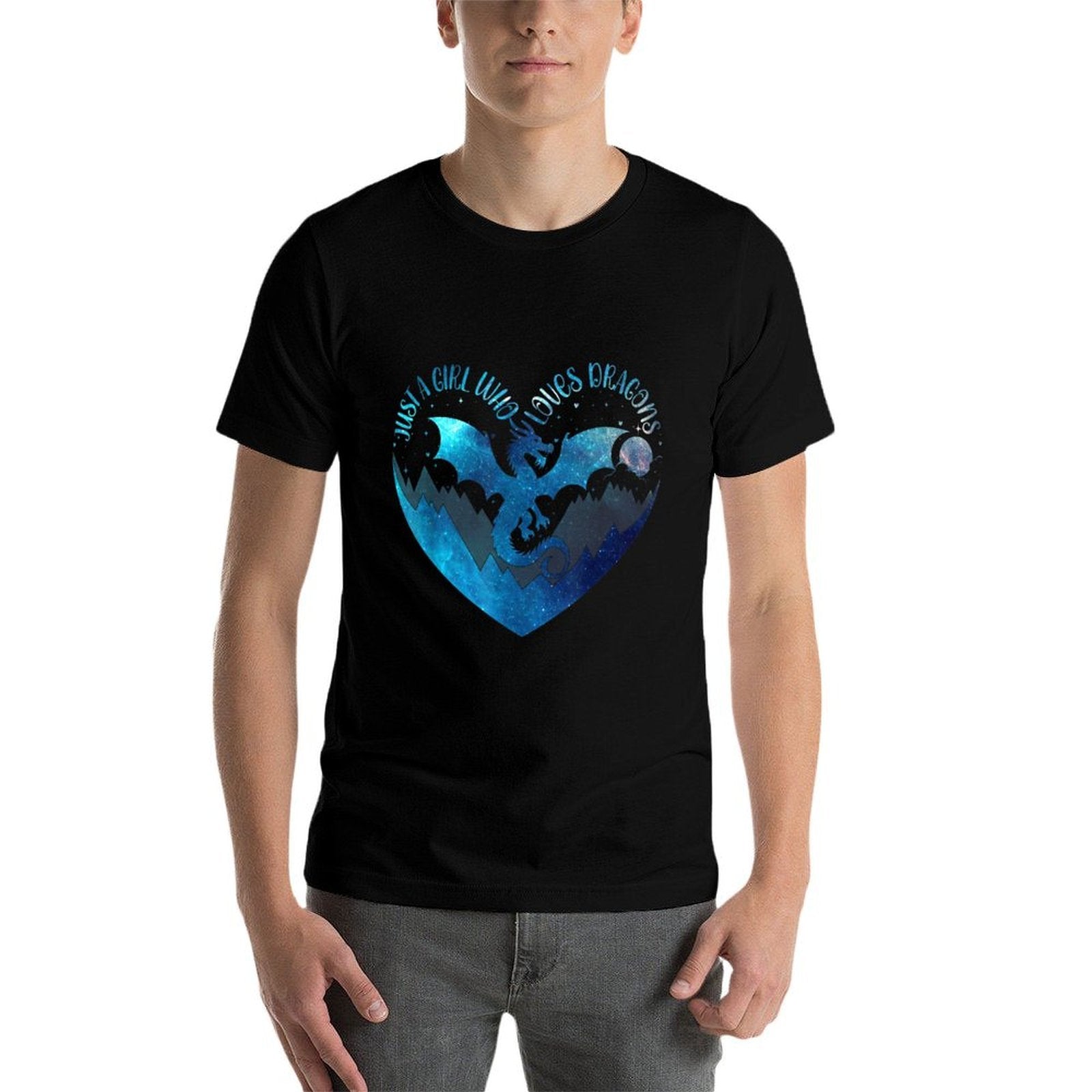 Cute Just A Girl Who Loves Dragons Cute Heart Dragon Lover  Soft T-Shirt