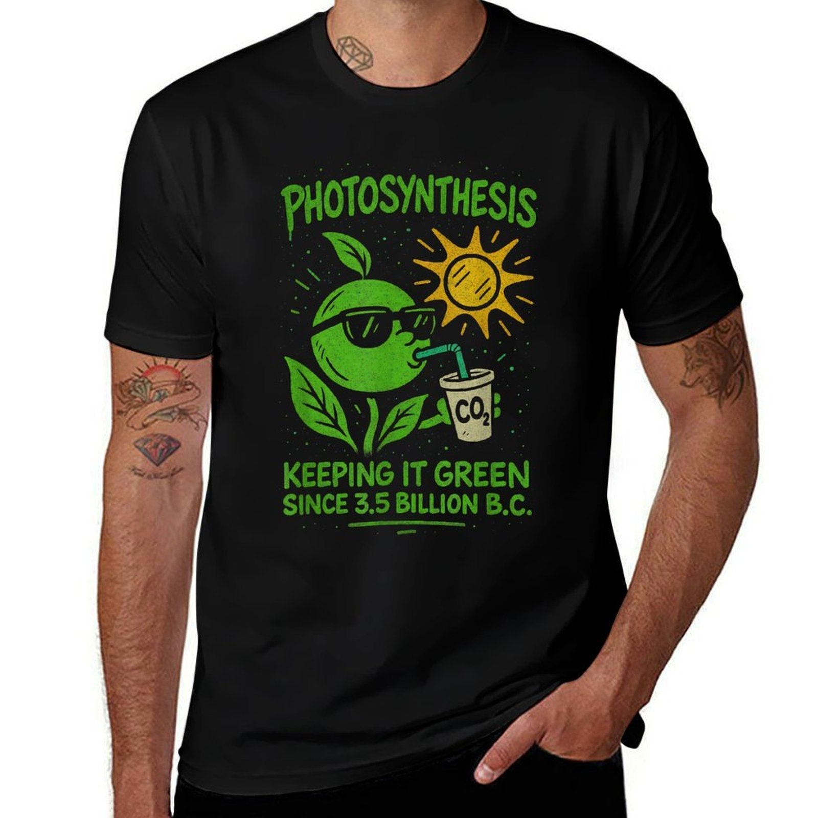 Funny Photosynthesis - Keeping It Green Ecology Biology  Vintage-inspired T-Shirt