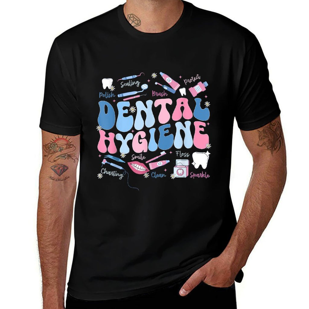 Funny Oral Hygiene National Dental Hygiene Month  Eco-friendly Material T-Shirt