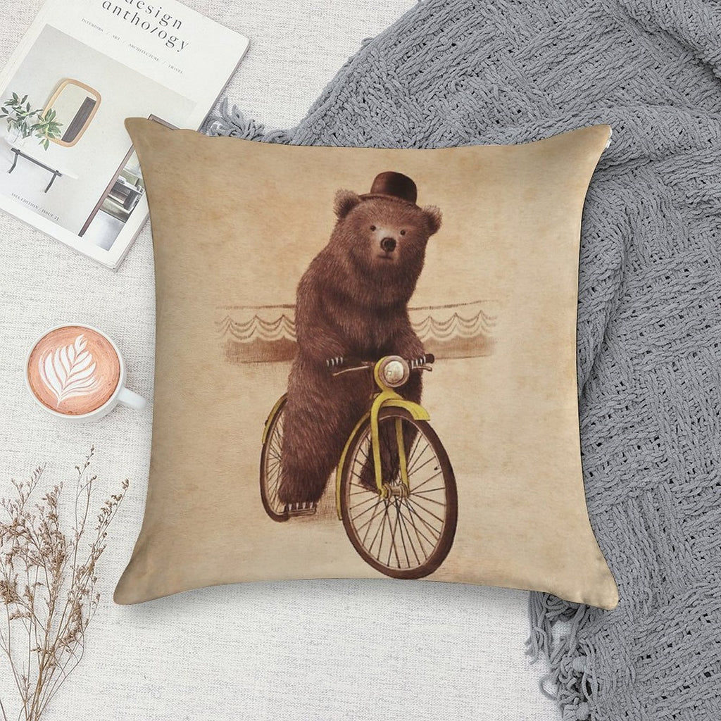 Barnabus Soft Short Plush Fabric Throw Pillow