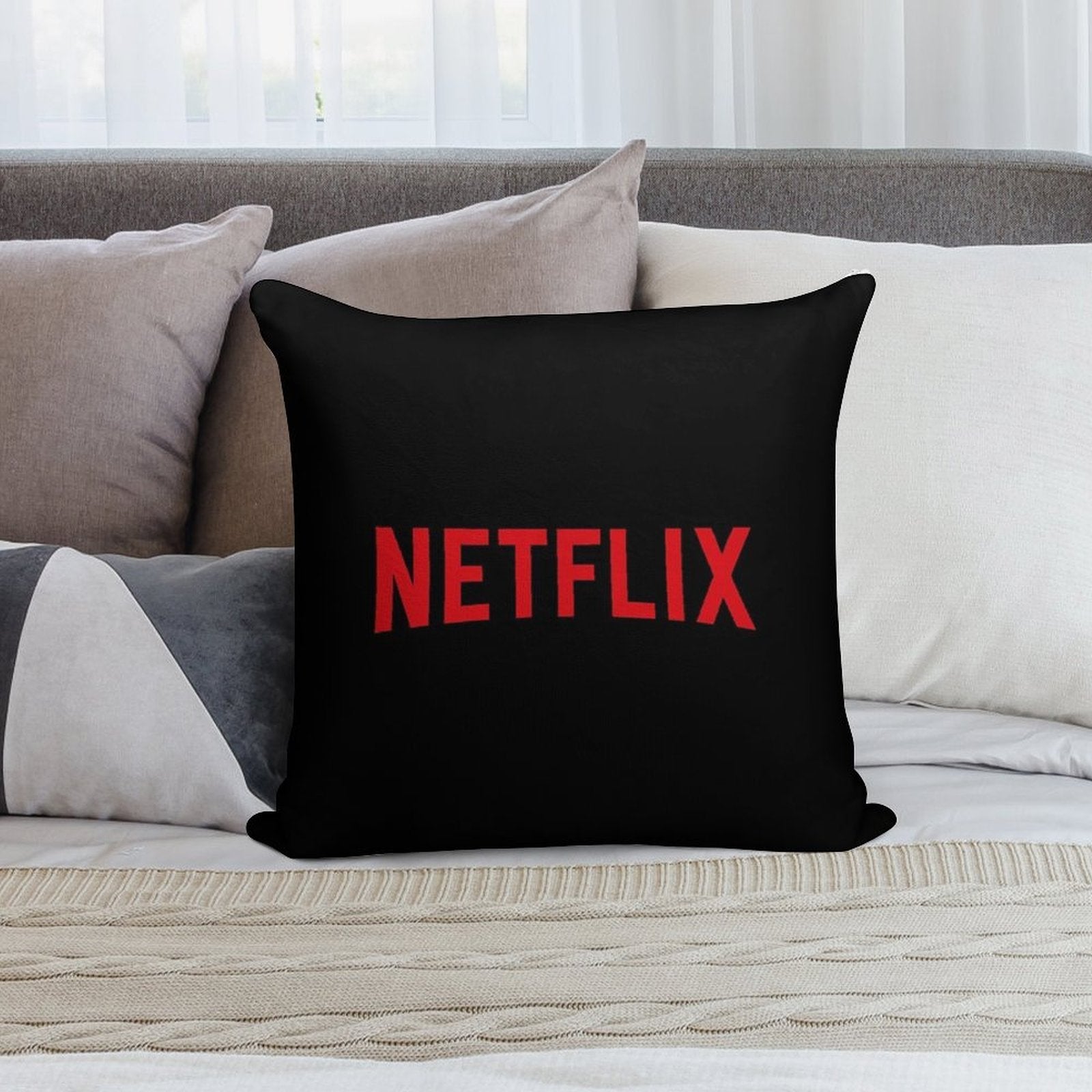 Netflix Soft Reinforced Edging Throw Pillow