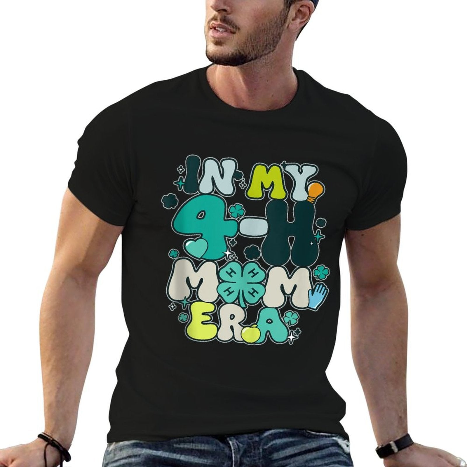 In My 4-H Mom Era Apparel  Cotton T-Shirt