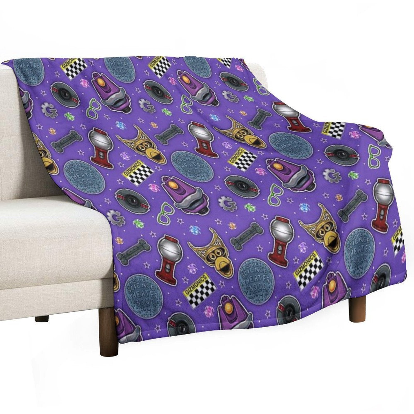 MST3K Pattern Durable Throw Blanket