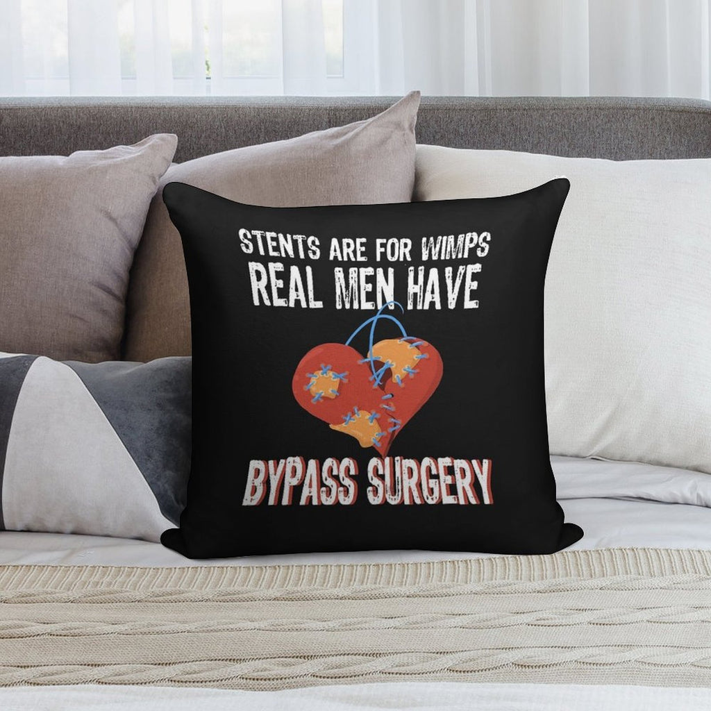 Bypass Surgery, Open Heart Surgery Gift Soft High-Density Material Throw Pillow