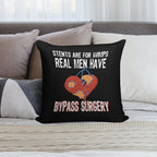 Bypass Surgery, Open Heart Surgery Gift Soft High-Density Material Throw Pillow
