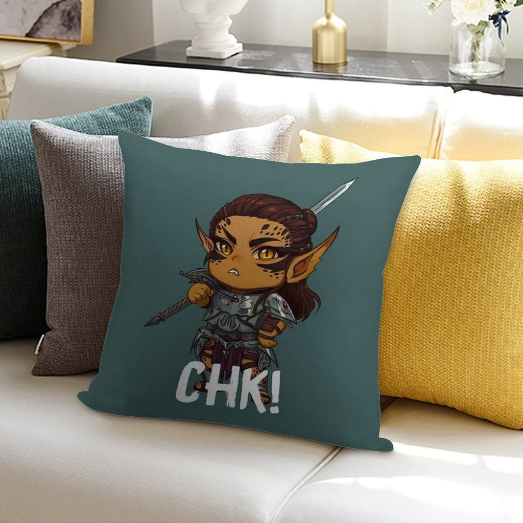 Chibi Lae'zel Soft Warmth Comfort Throw Pillow