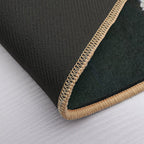 Victorian Peacock Lady  Repositionable Bath Mat