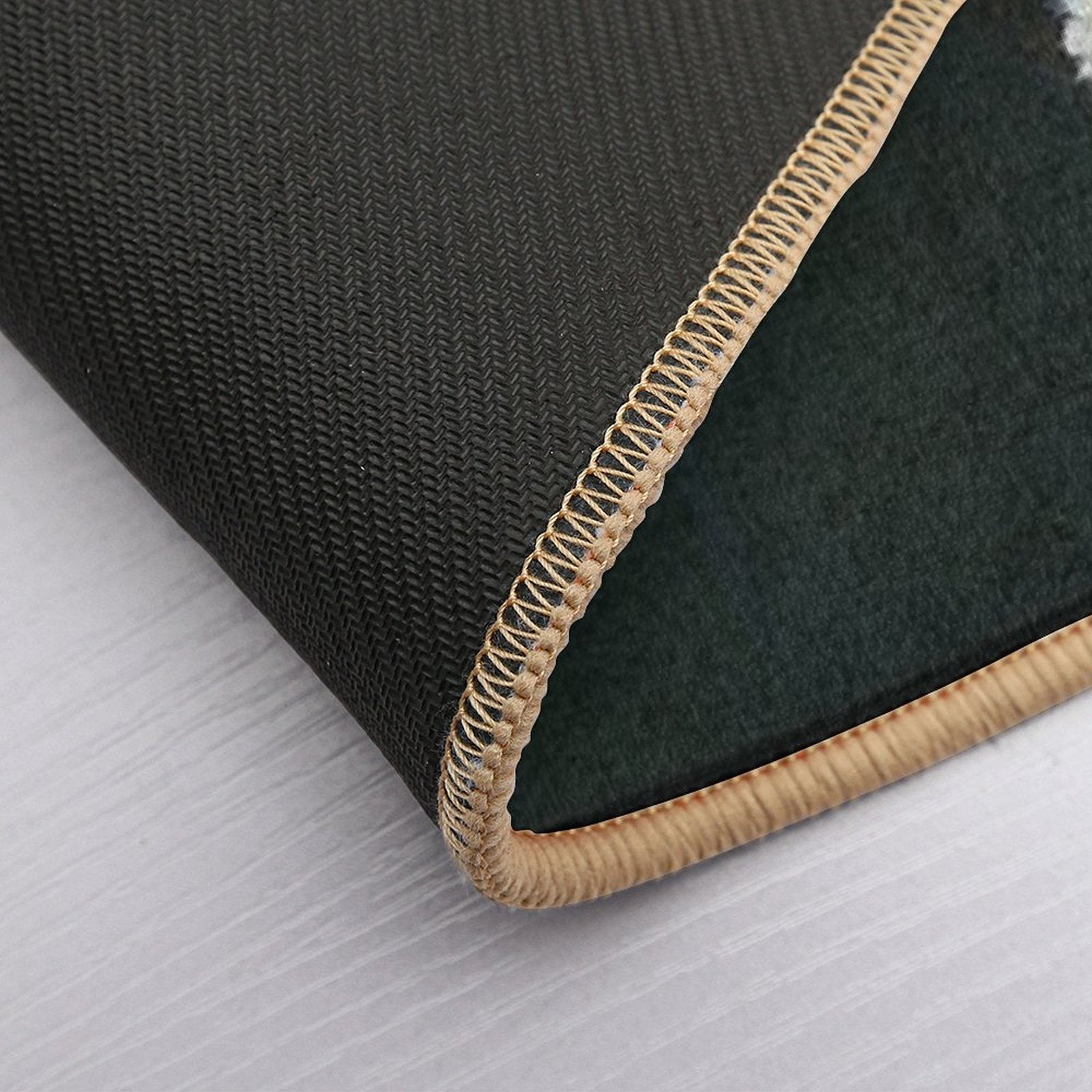 Victorian Peacock Lady  Repositionable Bath Mat