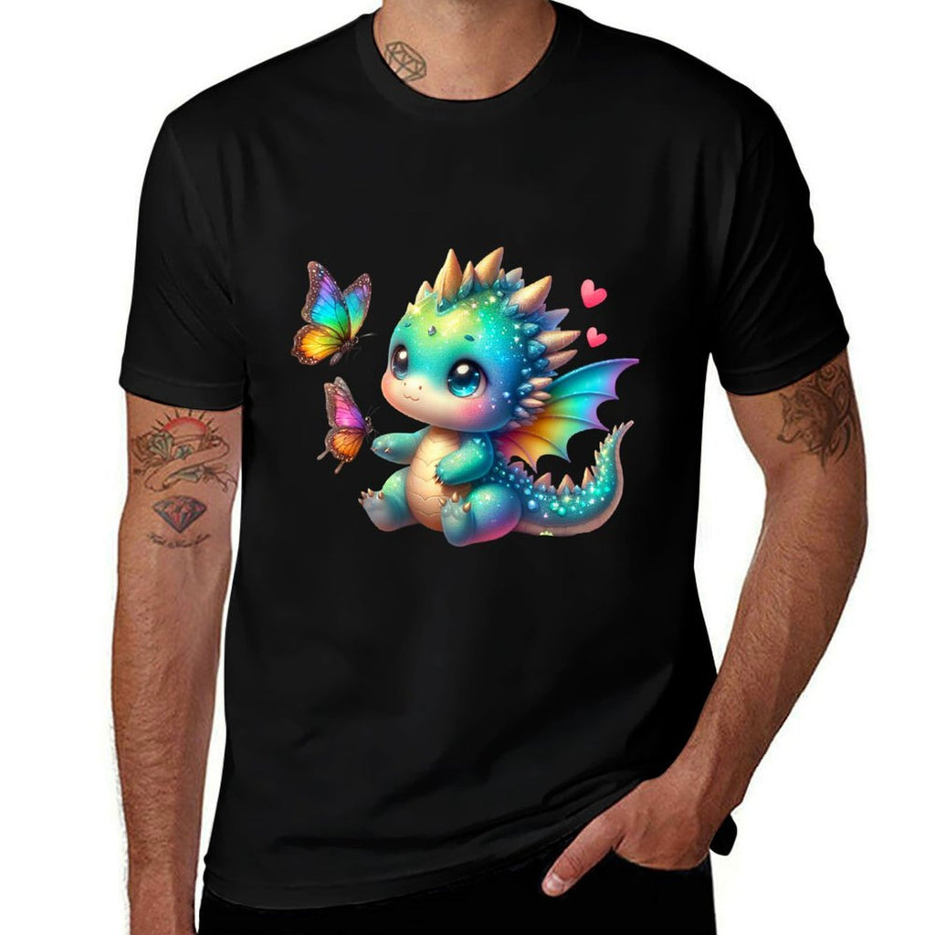 Cute Dragon Funny Dragon Baby Kids Toddler Boys Girls  Soft T-Shirt