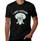 SpongeBob SquarePants Squidward I Hate Everyone  Classic T-Shirt