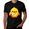 Duck with Knife Meme Chick with Knife  Rolled Sleeves T-Shirt