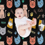 Cats Cats Wrinkle-free Throw Blanket