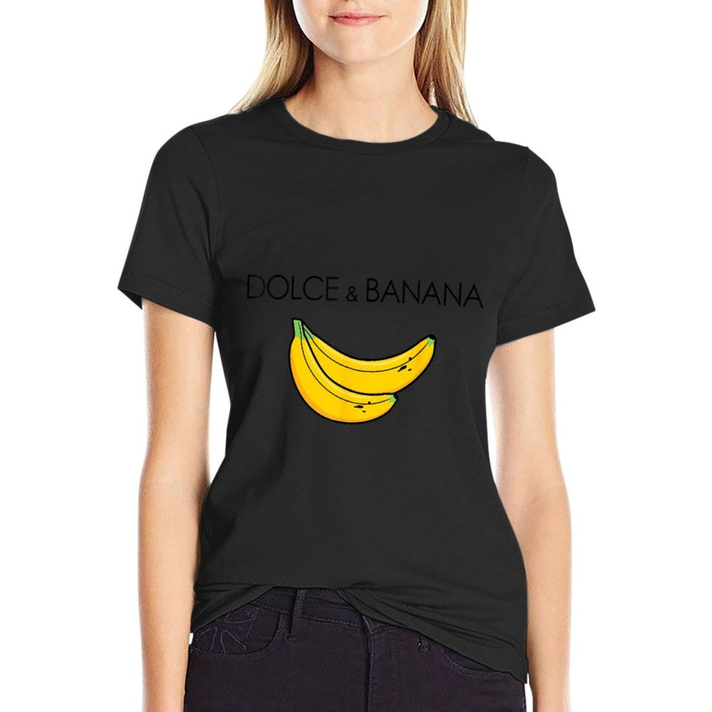 Dolce And Banana Funny Banana Funny Fruit Fruit Design  Heathered Texture T-Shirt