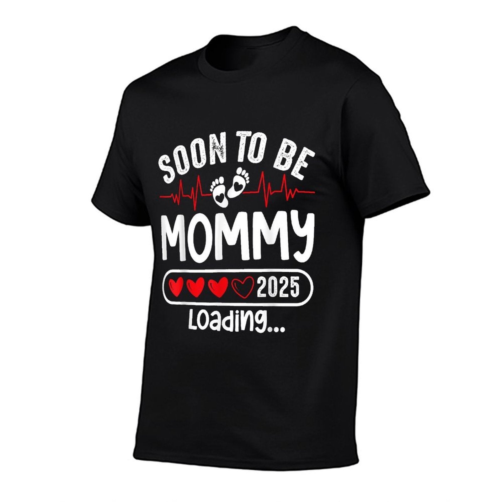 Soon To Be Mommy 2025 Mom Est 2025 Loading Promoted to Mommy  Lightweight T-Shirt