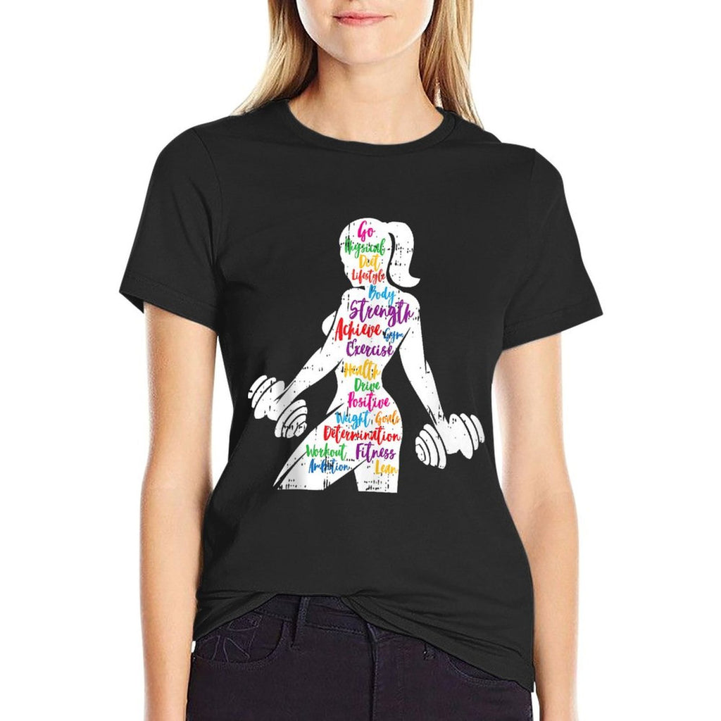 Women Gym Motivation Workout Motivational Fitness Lover Gift  Moisture-wicking T-Shirt