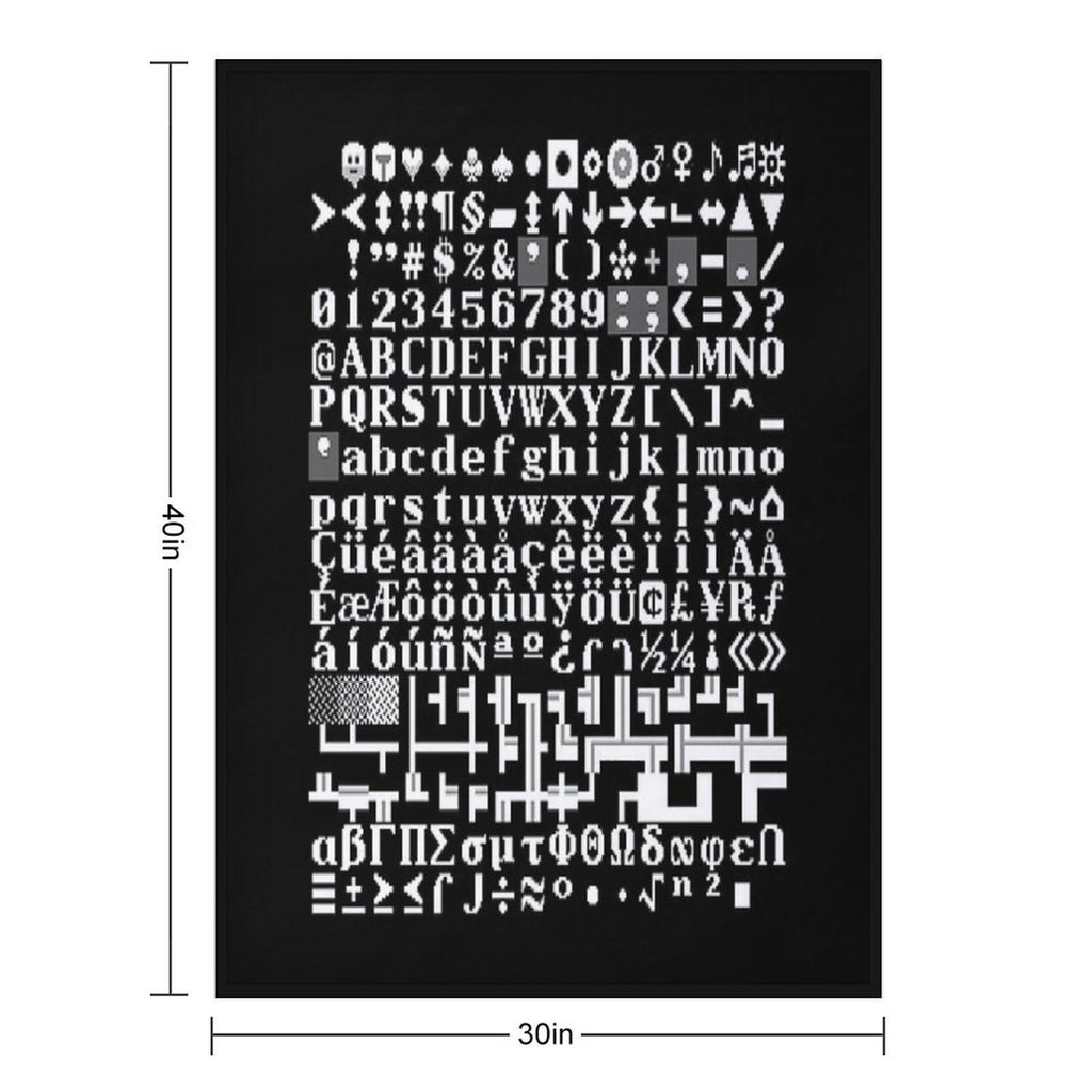 Dwarf Fortress Tile Set FnordSet Multi-functional Throw Blanket