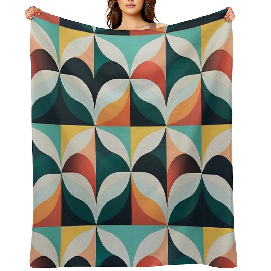 The Geometric Pattern Collection #2 Easy Care Throw Blanket