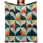 The Geometric Pattern Collection #2 Easy Care Throw Blanket