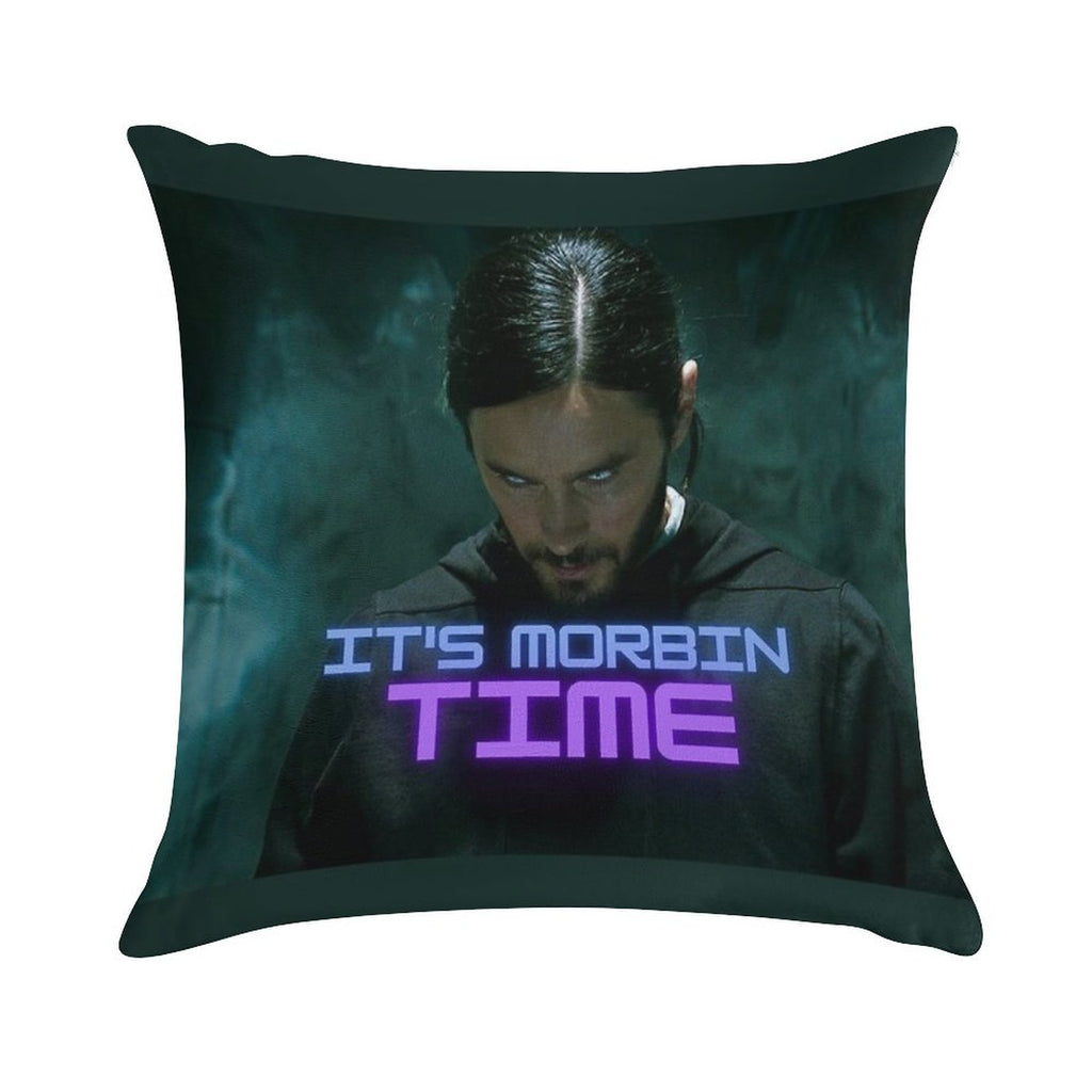 It's Morbin Time - Morbius Gang - Morbius Meme Design by Indranyx Designs Soft Decorative Cover Throw Pillow
