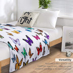 Butterfly Crazy Anti-pilling Throw Blanket