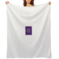 Respond to The Intent (purple) Easy Care Throw Blanket