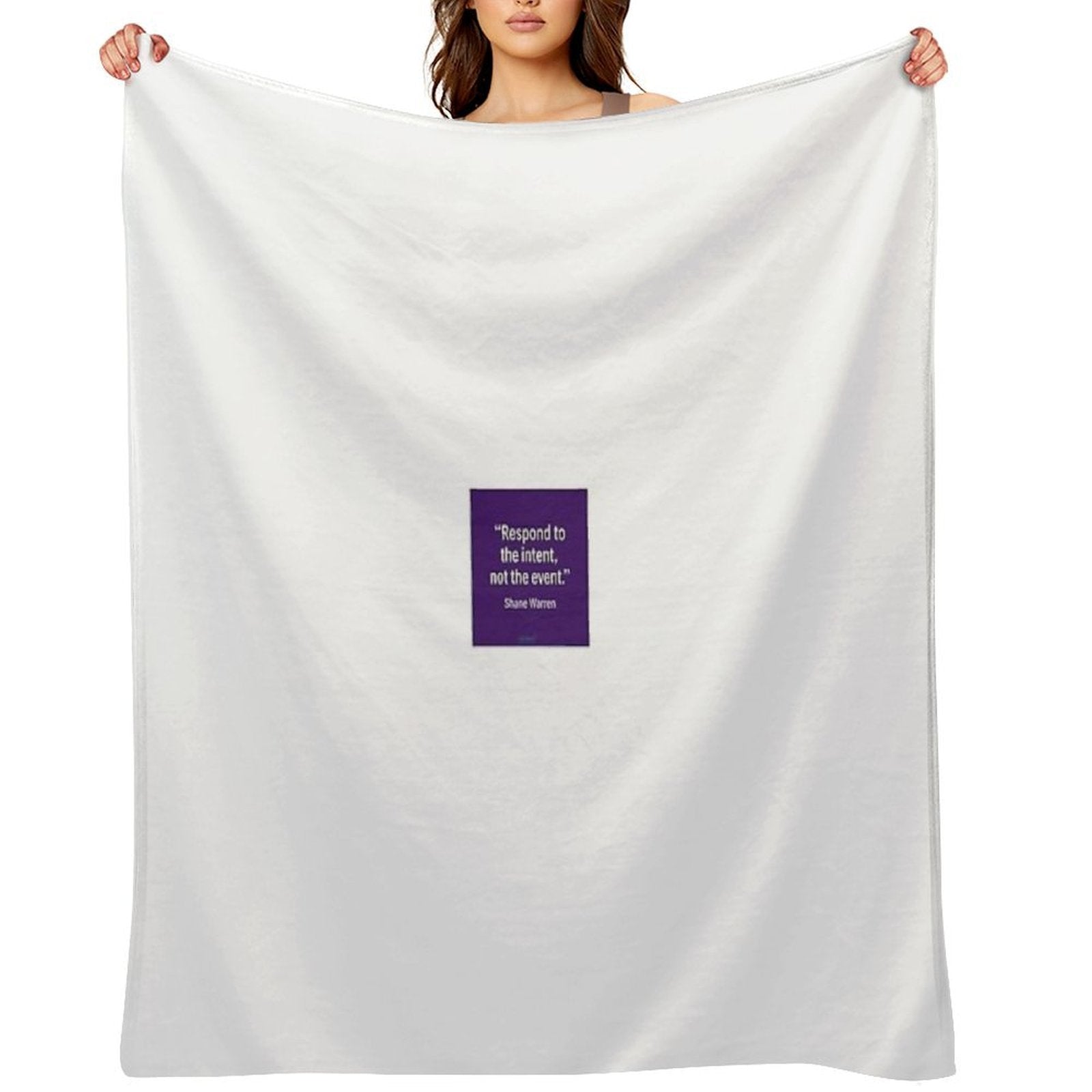 Respond to The Intent (purple) Easy Care Throw Blanket