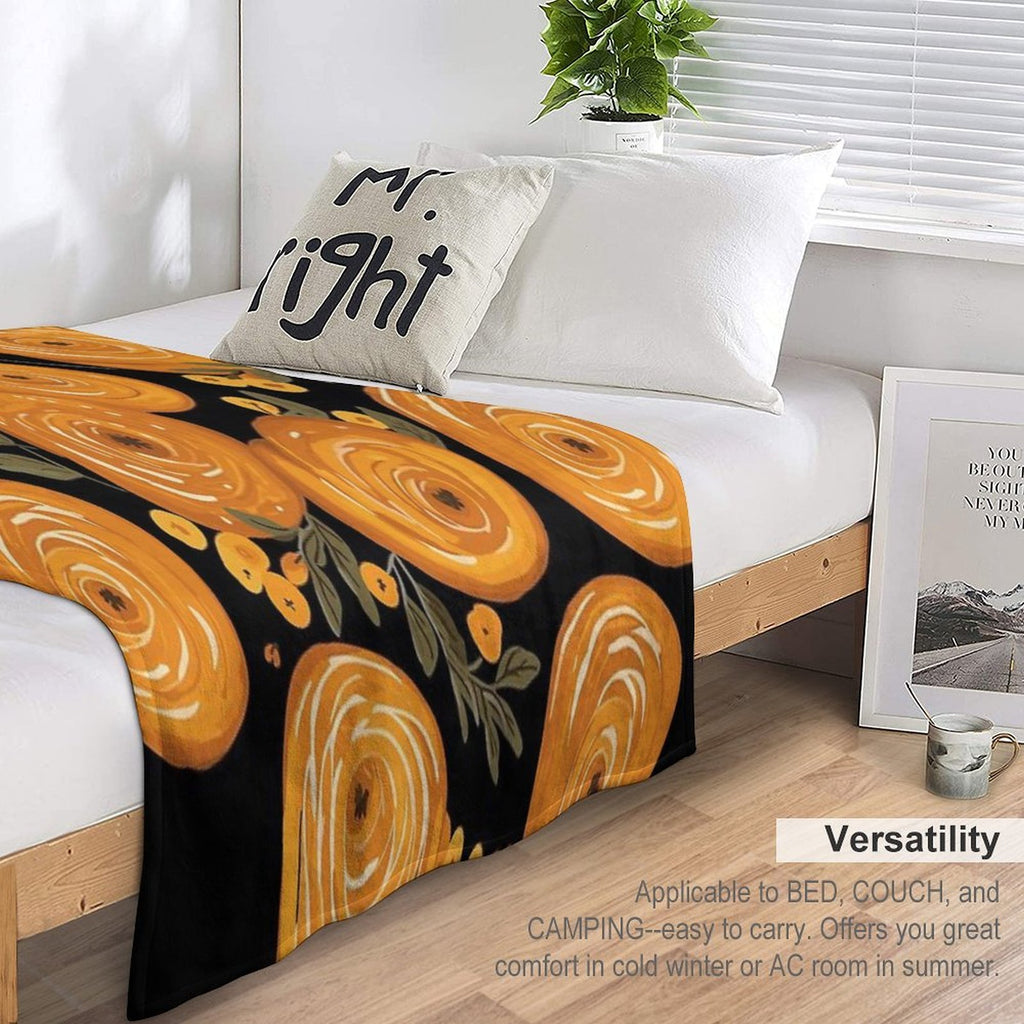 Honey Bun Wrinkle-free Throw Blanket