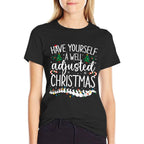 Well Adjusted Christmas Chiropractic Santa Chiro Christmas  Easy-care T-Shirt