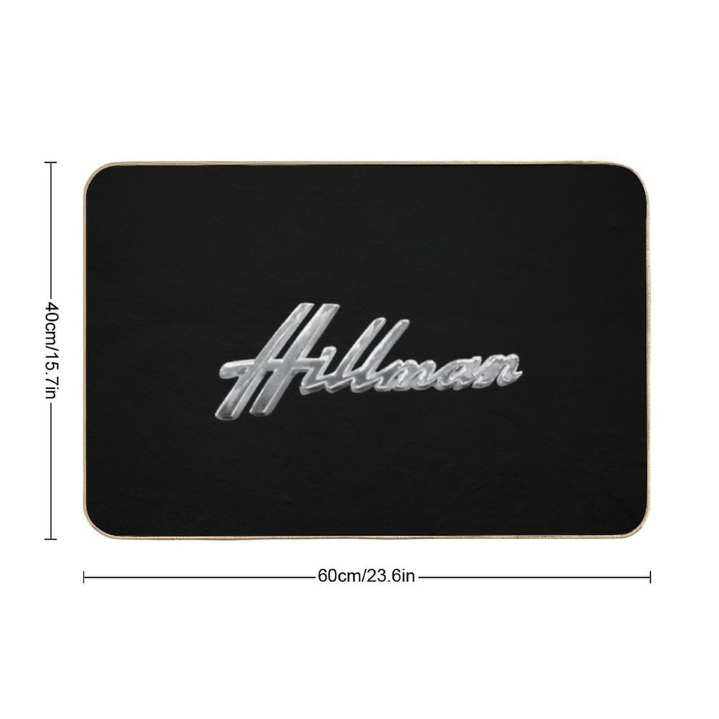 Hillman 1970s Classic Car Logo  Rapid-Drying Bath Mat