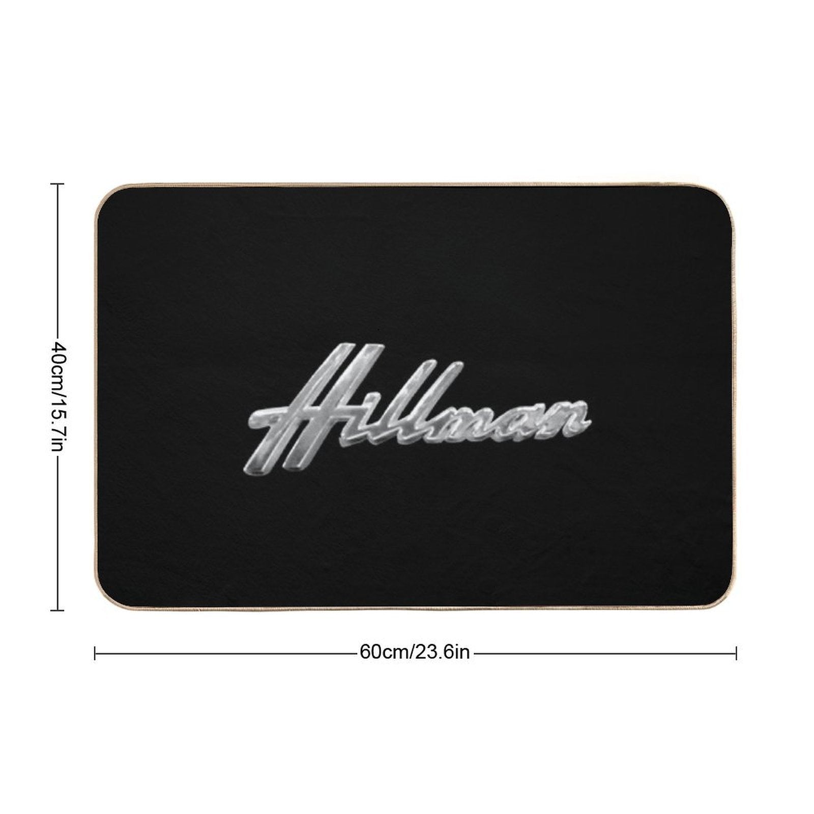 Hillman 1970s Classic Car Logo  Rapid-Drying Bath Mat