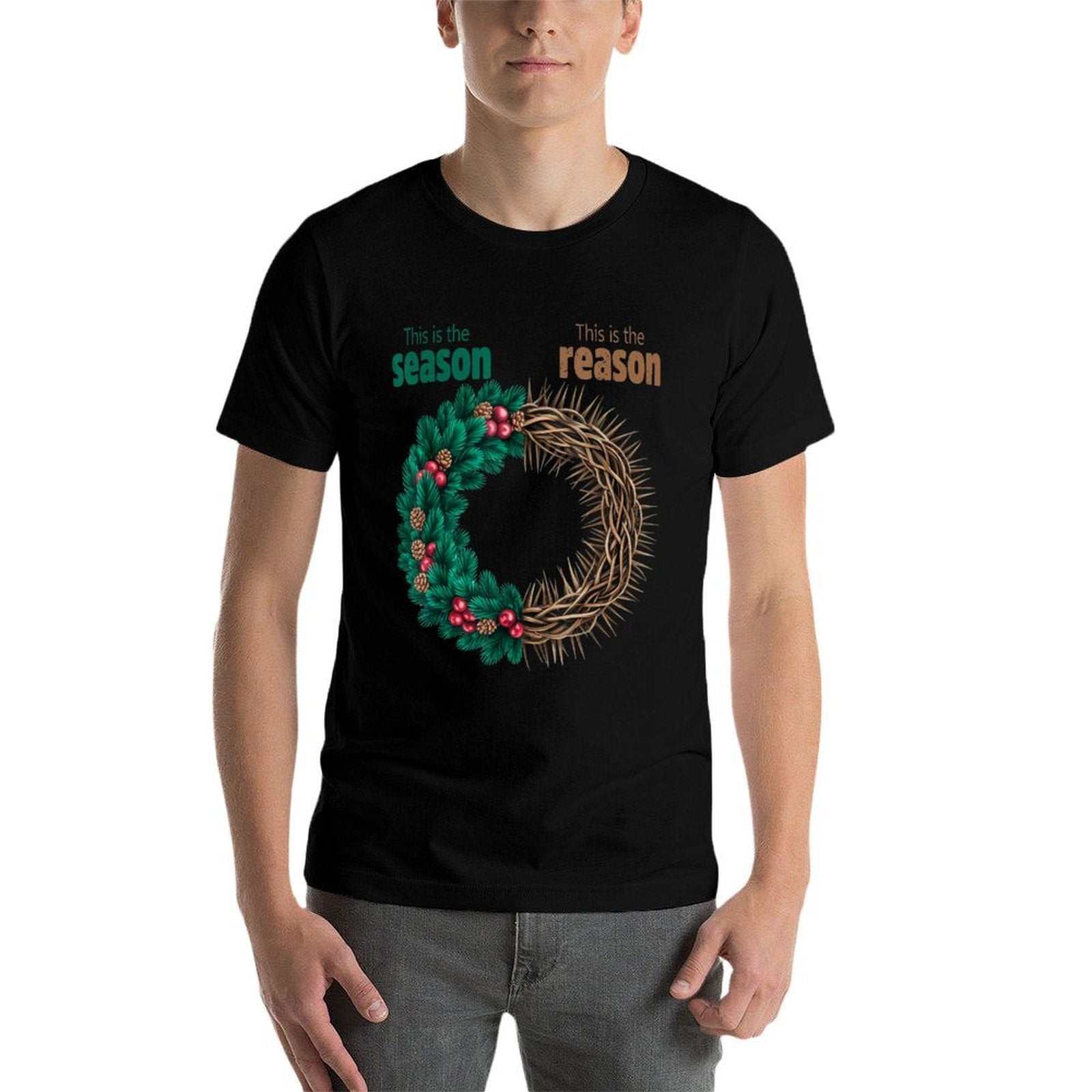This Is The Season This Is The Reason Christian Christmas  Moisture-wicking T-Shirt