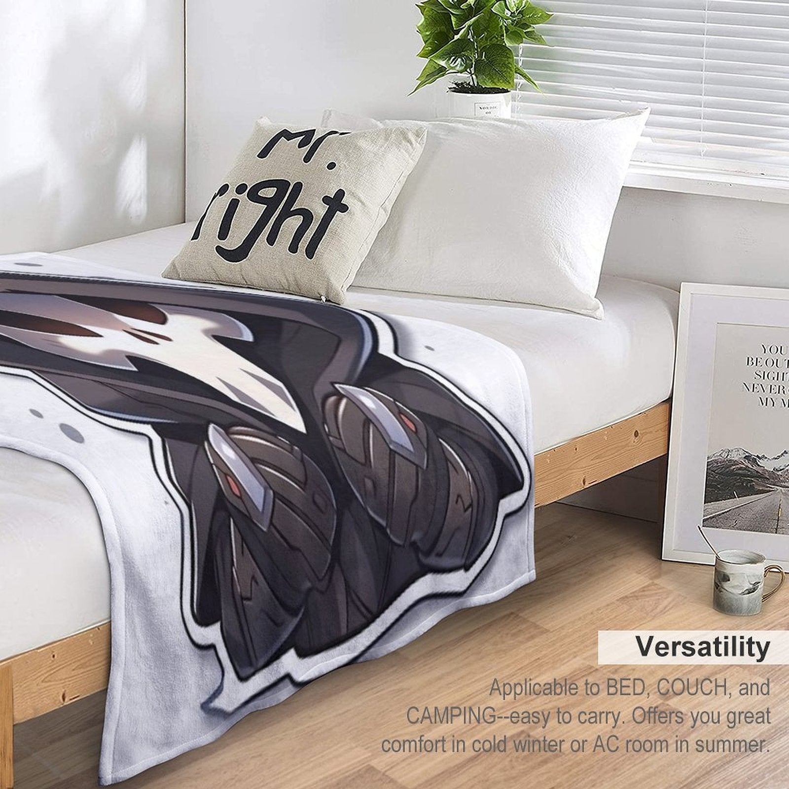 Cute Reaper Durable Throw Blanket