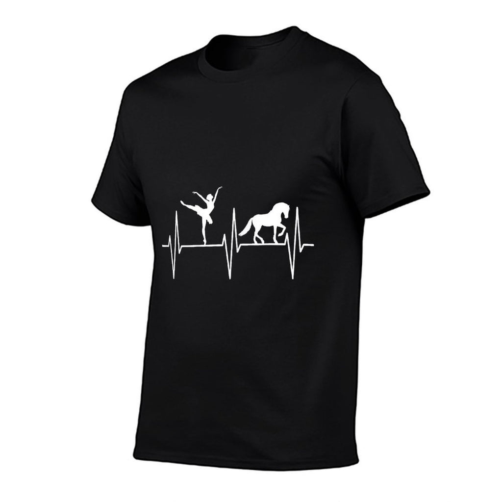 Ballet Funny Horse Lover Ballerina Ballet Dancer  Oversized Silhouette T-Shirt