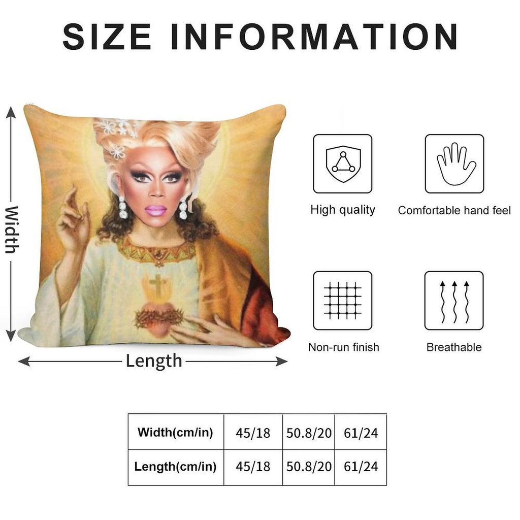 Drag Jesus Soft Style Accent Throw Pillow